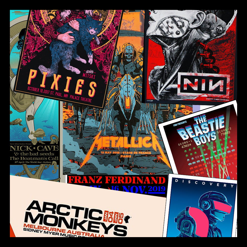 Sérigraphies de Concert