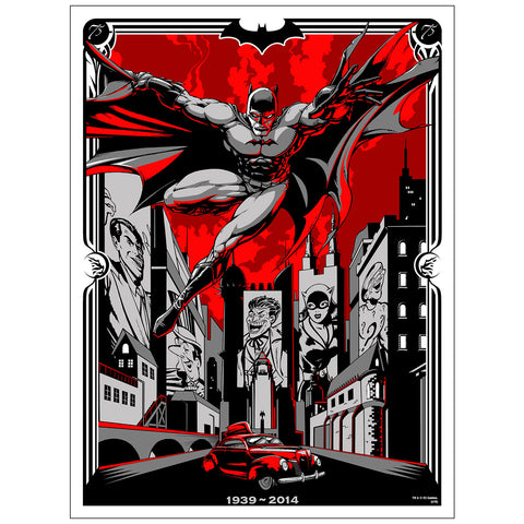 Sérigraphie BATMAN de l'artiste Flynn Prejean