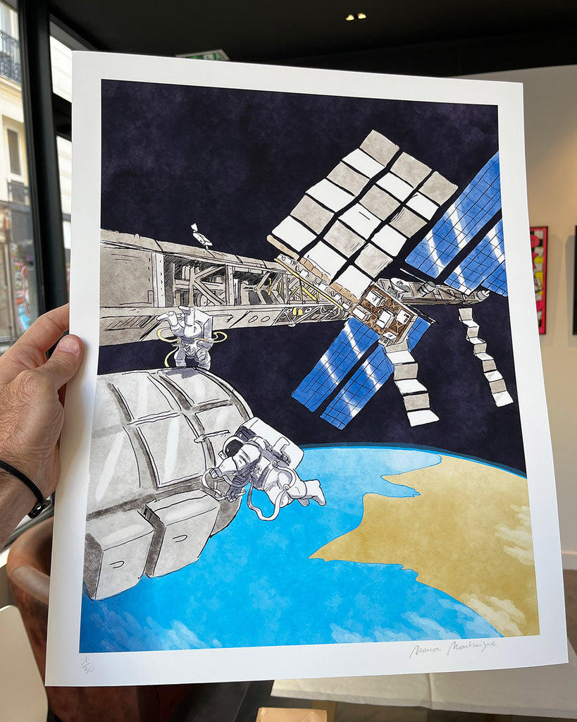 Dans la combi de Thomas Pesquet (EVA - extravehicular activity)