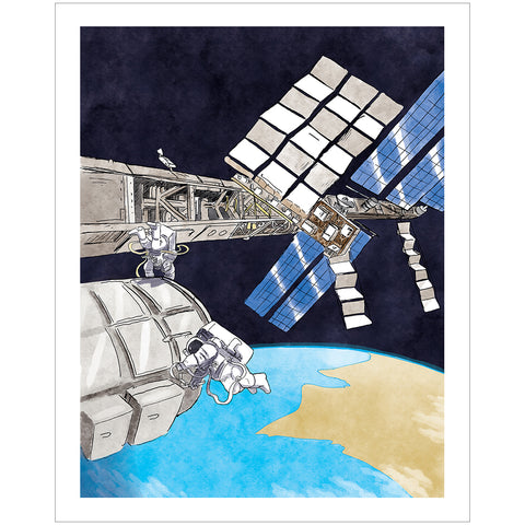 Dans la combi de Thomas Pesquet (EVA - extravehicular activity)