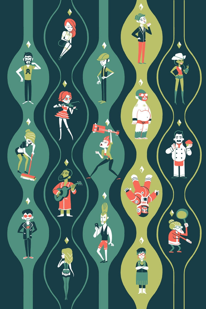 The Sims "Lounge", Glen Brogan - French Paper Art Club