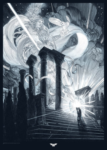 THE BLESSING OF ATHENA (Wonder Woman) - Variant Edition, Nicolas Delort - French Paper Art Club