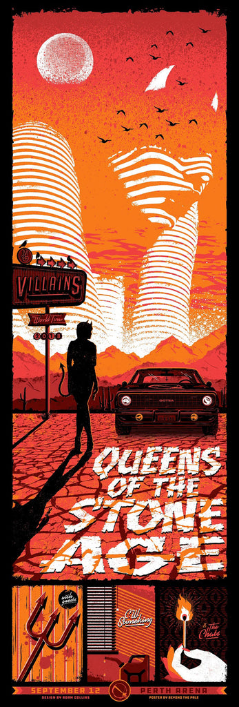 Queens Of The Stone Age (Perth 2018), Adam Collins - French Paper Art Club