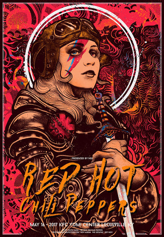 Red Hot Chili Peppers (Louisville, 2017) par Nikita Kaun, Nikita Kaun - French Paper Art Club