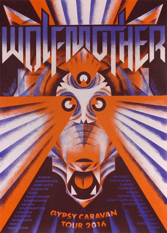 Wolfmother (Europe 2016), Rainbow - French Paper Art Club
