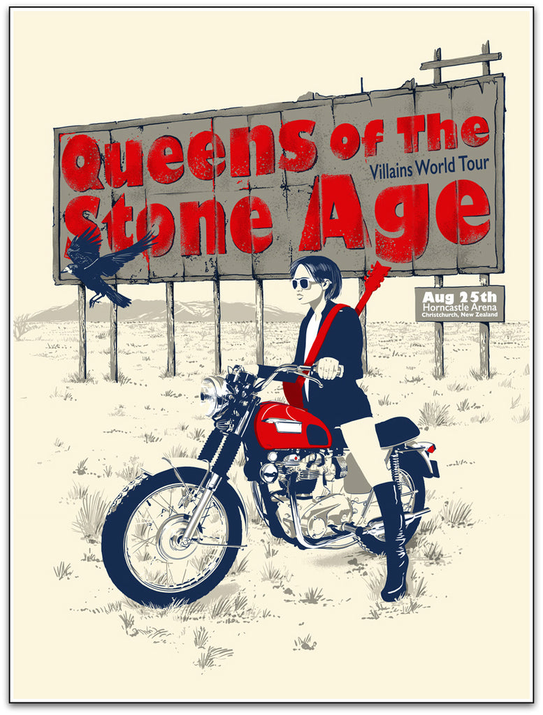 Queens Of The Stone Age (Christchurch 2018), Chris Thornley - French Paper Art Club